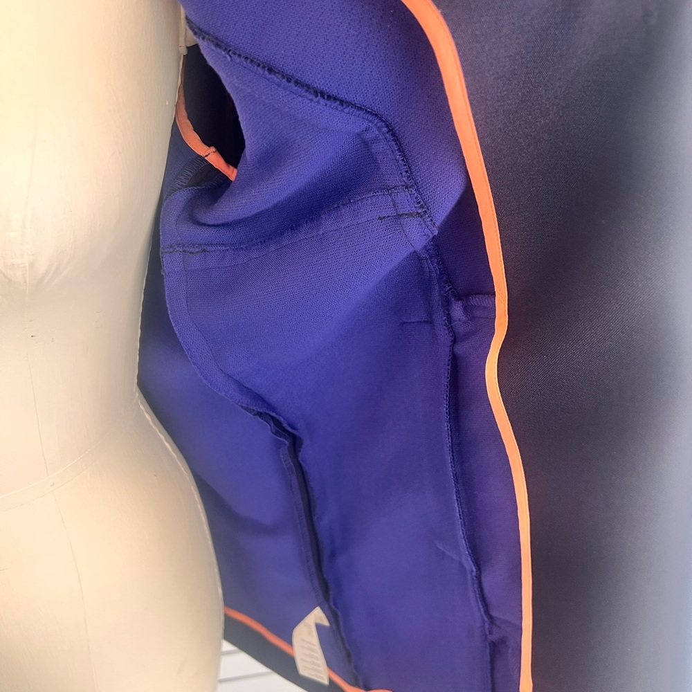Anthropologie Navy Pea Coat - Women’s Purple & Orange Accents - NWT - Picture 9 of 16